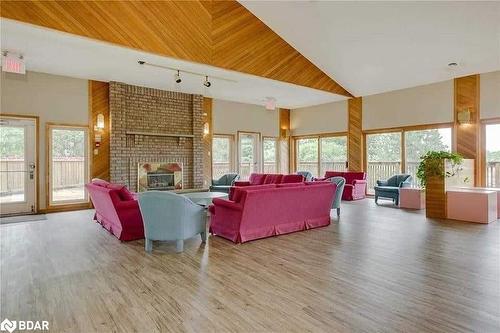 307-1 Quail Crescent, Barrie, ON - Indoor Photo Showing Living Room With Fireplace