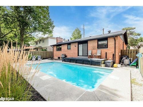 279 Anne Street N, Barrie, ON - Outdoor With In Ground Pool With Deck Patio Veranda With Backyard With Exterior