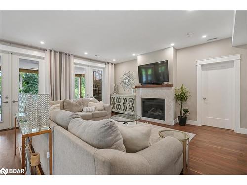 115 Clapperton Street, Barrie, ON - Indoor Photo Showing Living Room With Fireplace