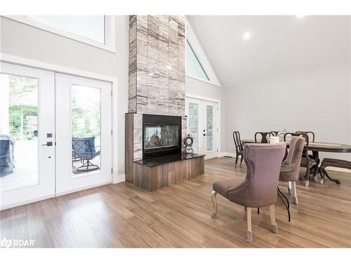 94 42Nd Street S, Wasaga Beach, ON - Indoor Photo Showing Living Room With Fireplace