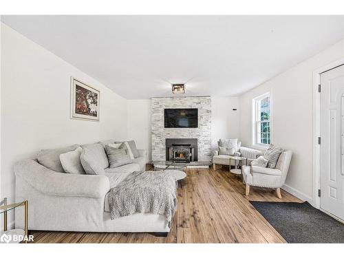 665 4 Line S, Oro-Medonte, ON - Indoor Photo Showing Living Room With Fireplace