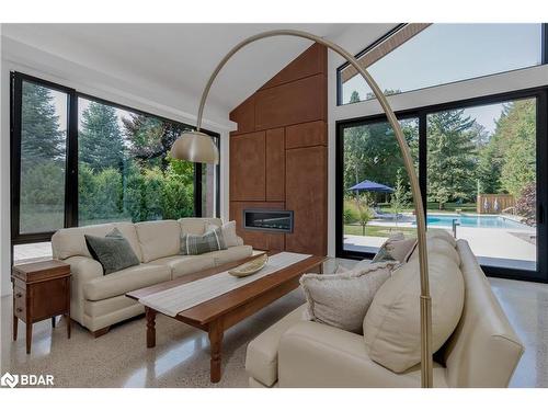 64 Puget Street, Barrie, ON - Indoor Photo Showing Living Room With Fireplace