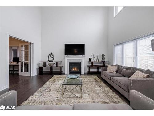 1433 Mcroberts Crescent Crescent, Innisfil, ON - Indoor Photo Showing Living Room With Fireplace