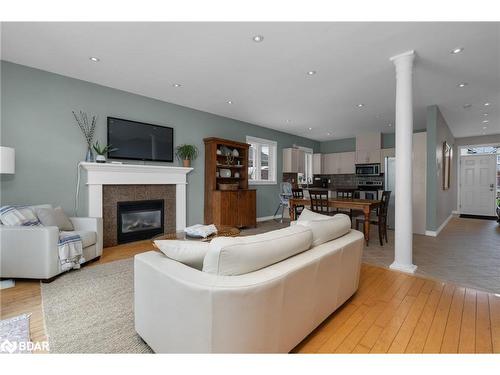 54 Ellis Crescent, Lindsay, ON - Indoor Photo Showing Living Room With Fireplace