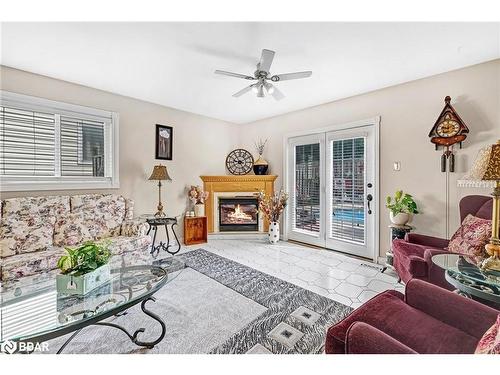 57 Downing Crescent, Barrie, ON - Indoor Photo Showing Living Room With Fireplace