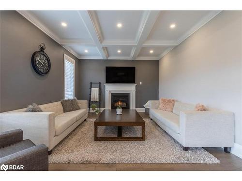 13 Rugman Crescent, Barrie, ON - Indoor Photo Showing Living Room With Fireplace