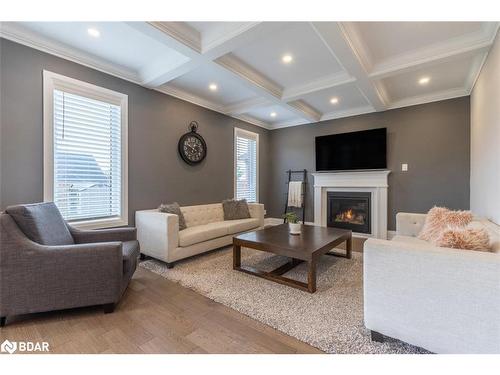 13 Rugman Crescent, Barrie, ON - Indoor Photo Showing Living Room With Fireplace