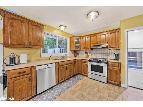 23 Shirley Avenue, Barrie, ON - Indoor Photo Showing Kitchen With Double Sink