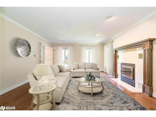 2087 Wilkinson Street, Innisfil, ON - Indoor Photo Showing Living Room With Fireplace