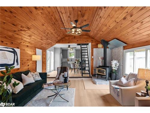 1082 Springdale Park Road, Bracebridge, ON - Indoor Photo Showing Living Room With Fireplace