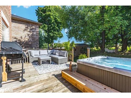 35 Bartor Boulevard, Barrie, ON - Outdoor With Above Ground Pool With Deck Patio Veranda