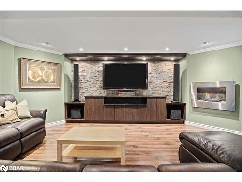 19 Grand Forest Drive, Barrie, ON - Indoor Photo Showing Living Room With Fireplace