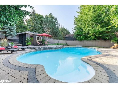 15 Cityview Circle, Barrie, ON - Outdoor With In Ground Pool With Deck Patio Veranda With Backyard