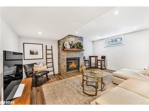 30 Black Creek Trail, Minesing, ON - Indoor Photo Showing Living Room With Fireplace