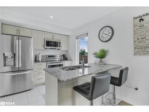 56 Brown Bear Street, Barrie, ON - Indoor Photo Showing Kitchen With Double Sink With Upgraded Kitchen