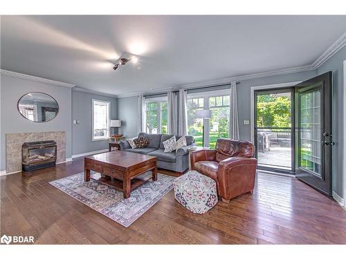 3684 Kimberley Street, Innisfil, ON - Indoor Photo Showing Living Room With Fireplace