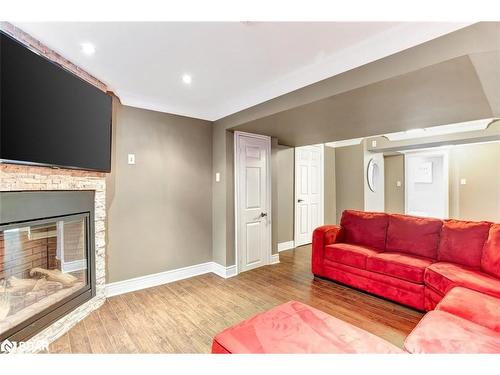 75 Ruffet Drive, Barrie, ON - Indoor Photo Showing Living Room With Fireplace