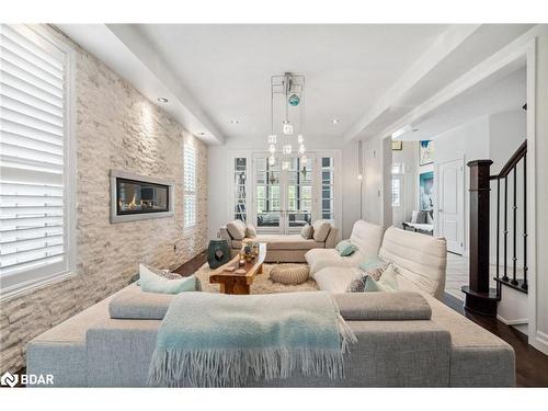 52 Regalia Way, Barrie, ON - Indoor Photo Showing Living Room With Fireplace