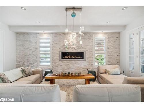 52 Regalia Way, Barrie, ON - Indoor Photo Showing Living Room With Fireplace