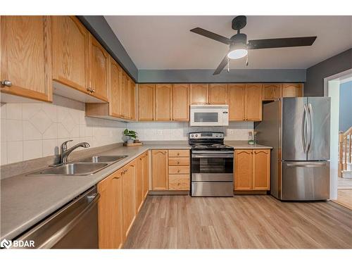 297 Esther Drive, Barrie, ON - Indoor Photo Showing Kitchen With Stainless Steel Kitchen With Double Sink