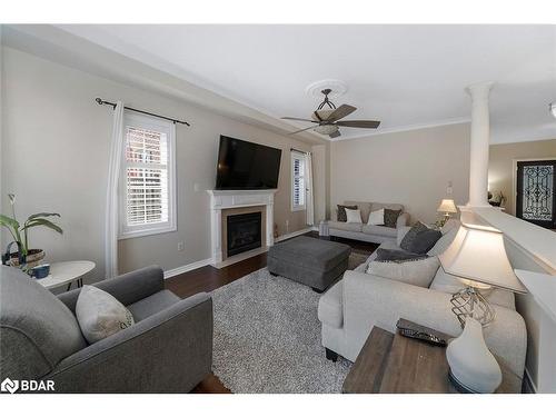 33 Penvill Trail, Barrie, ON - Indoor Photo Showing Living Room With Fireplace