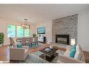 34 Strabane Avenue, Barrie, ON  - Indoor Photo Showing Living Room With Fireplace 