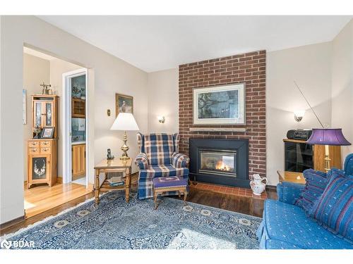 7 Eden Place, Georgetown, ON - Indoor Photo Showing Living Room With Fireplace