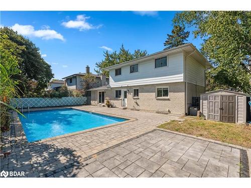 75 Marshall Street, Barrie, ON - Outdoor With In Ground Pool With Exterior