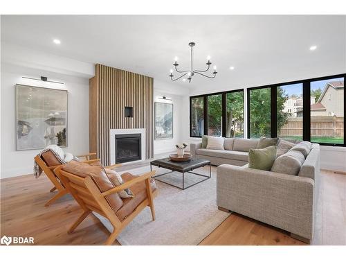 46 Tyndale Road, Barrie, ON - Indoor Photo Showing Living Room With Fireplace