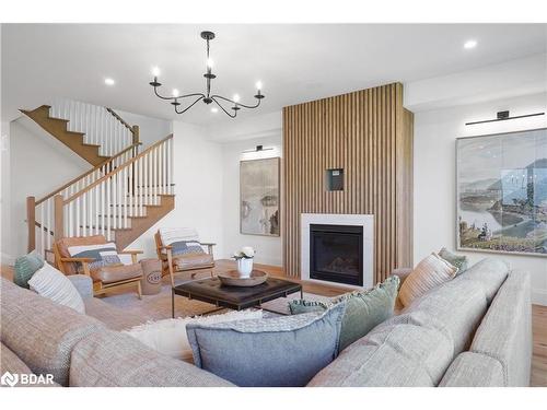 46 Tyndale Road, Barrie, ON - Indoor Photo Showing Living Room With Fireplace