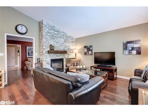 1205 Barnswallow Court, Peel, ON - Indoor Photo Showing Living Room With Fireplace