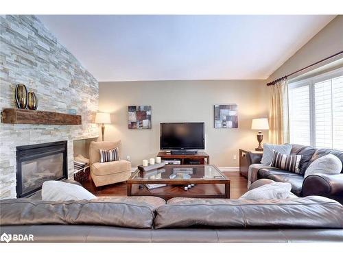 1205 Barnswallow Court, Peel, ON - Indoor Photo Showing Living Room With Fireplace