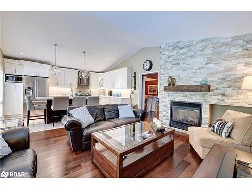 1205 Barnswallow Court, Peel, ON - Indoor Photo Showing Living Room With Fireplace