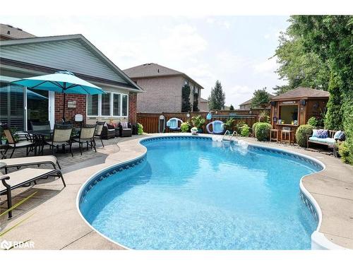 1205 Barnswallow Court, Peel, ON - Outdoor With In Ground Pool With Deck Patio Veranda With Backyard With Exterior