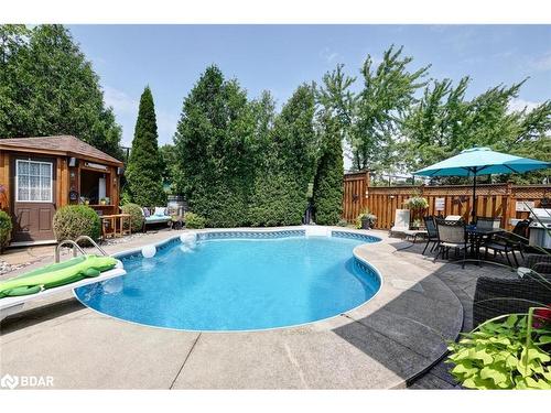 1205 Barnswallow Court, Peel, ON - Outdoor With In Ground Pool With Deck Patio Veranda With Backyard