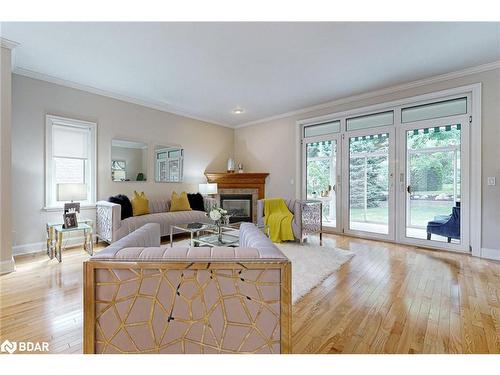 28 Pine Court, Port Perry, ON - Indoor Photo Showing Living Room With Fireplace