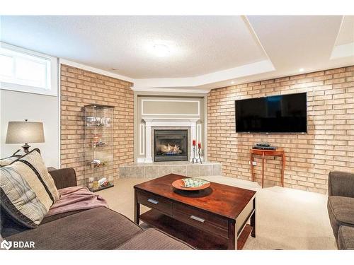 187 Sproule Drive, Barrie, ON - Indoor Photo Showing Living Room With Fireplace