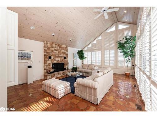 1373 Maple Road, Innisfil, ON - Indoor Photo Showing Other Room With Fireplace