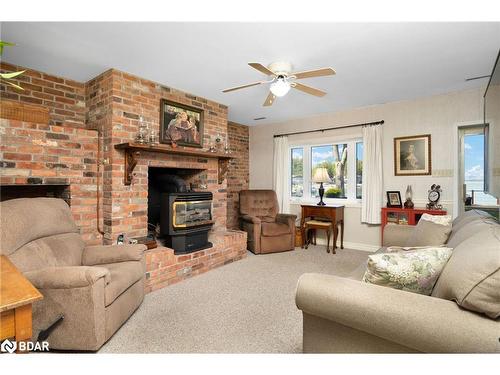 238 Robins Point Road, Victoria Harbour, ON - Indoor Photo Showing Living Room With Fireplace