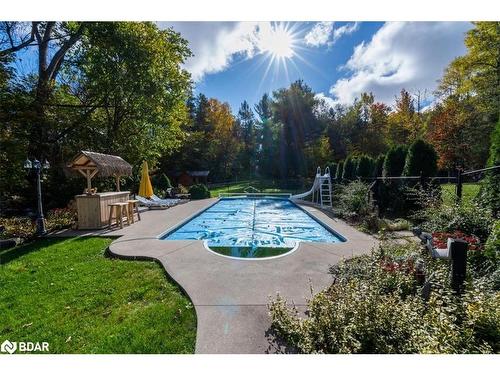 1043 Peter Street W, Oro-Medonte, ON - Outdoor With In Ground Pool With Backyard