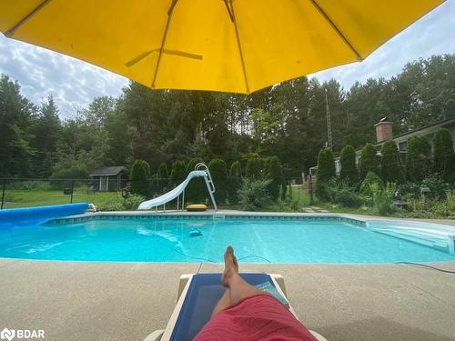 1043 Peter Street W, Oro-Medonte, ON - Outdoor With In Ground Pool With Backyard