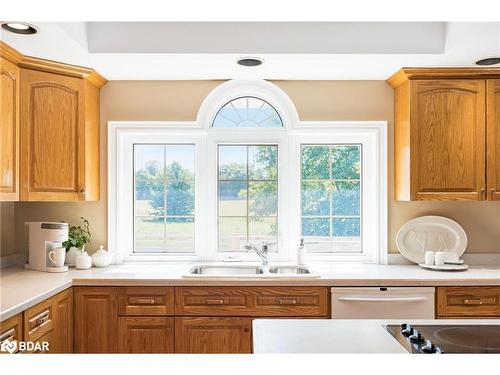 1331 Flos Road 3 E, Springwater, ON - Indoor Photo Showing Kitchen With Double Sink