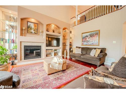 30 Birkhall Place, Barrie, ON - Indoor Photo Showing Living Room With Fireplace