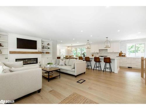 66 Finlay Mill Road, Midhurst, ON - Indoor Photo Showing Living Room With Fireplace