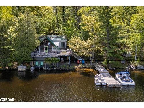 124 Healey Lake Water, The Archipelago, ON - Outdoor With Body Of Water With Deck Patio Veranda