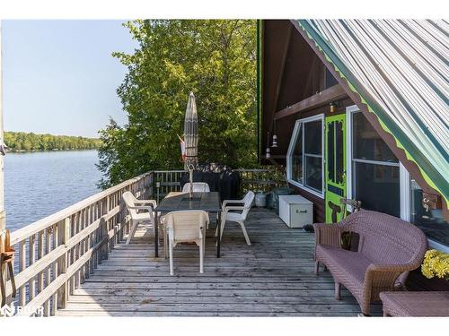 124 Healey Lake Water, The Archipelago, ON - Outdoor With Body Of Water With Deck Patio Veranda With Exterior