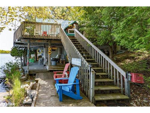 124 Healey Lake Water, The Archipelago, ON - Outdoor With Body Of Water With Deck Patio Veranda