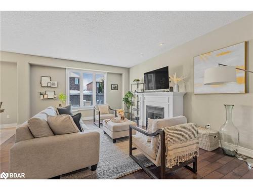 35 Graihawk Drive, Barrie, ON - Indoor Photo Showing Living Room With Fireplace