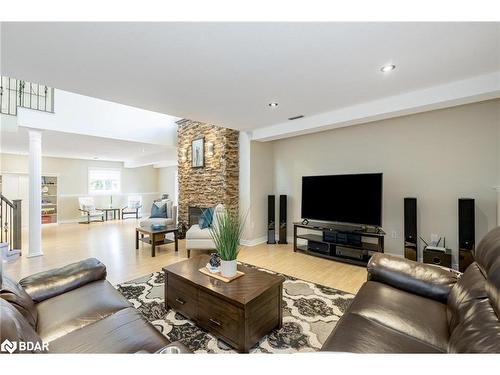 18 Todd Drive, Barrie, ON - Indoor Photo Showing Living Room With Fireplace