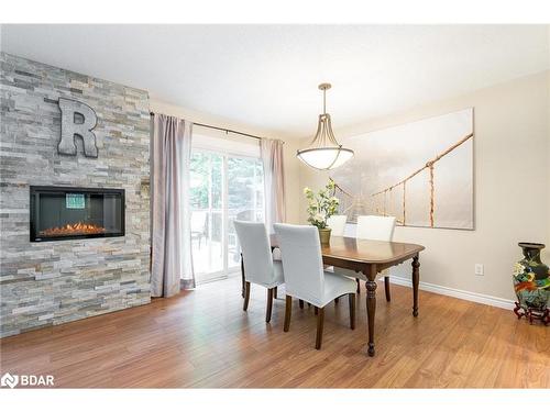 173 Toronto Street, Barrie, ON - Indoor Photo Showing Dining Room With Fireplace